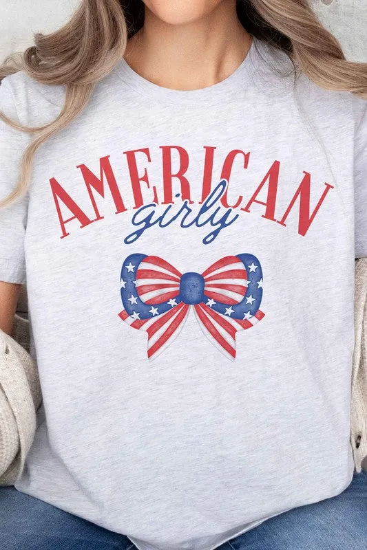 AMERICAN GIRLY BOW OVERSIZED TEE