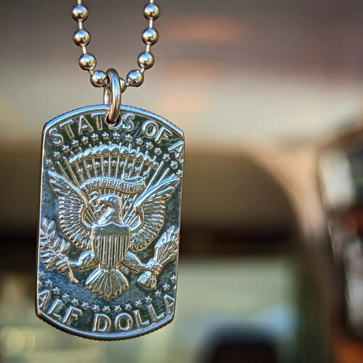American Pride Dog Tag Necklace