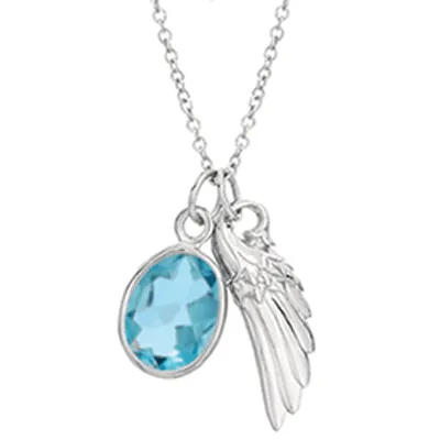 Angel Gemstone Pendant Necklaces
