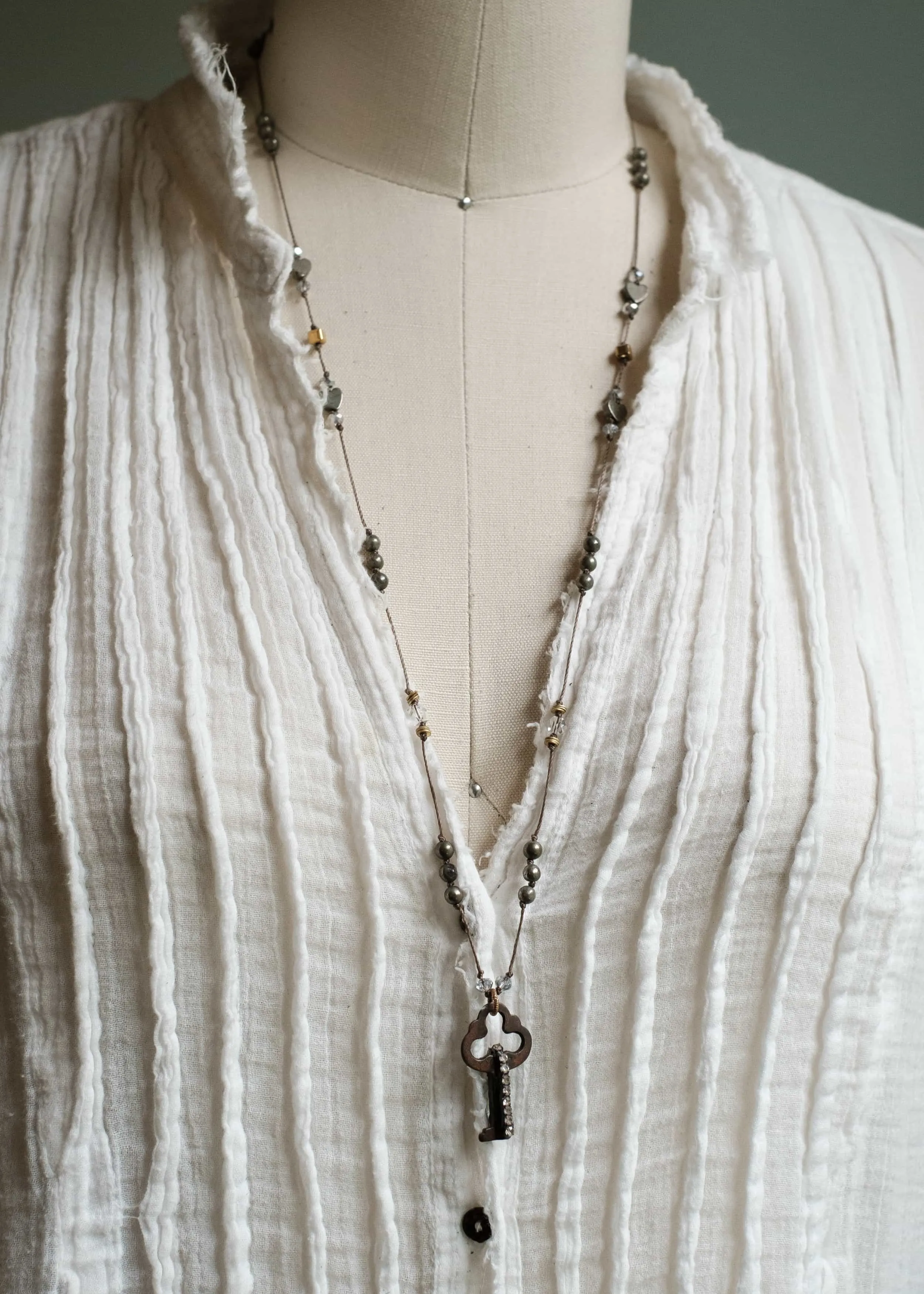 Apothecary Vintage Key Necklace