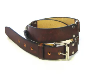 ARB-1  1 1/2" Antique Finish 3-Ring Belt- Plain