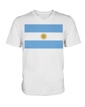 Argentinian Flag  V-Neck T-Shirt