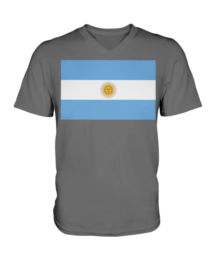 Argentinian Flag  V-Neck T-Shirt