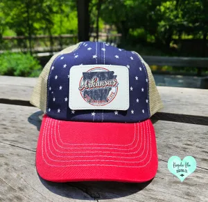 Arkansas Flag Trucker Hat