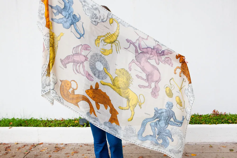 Astrology Wool Scarf