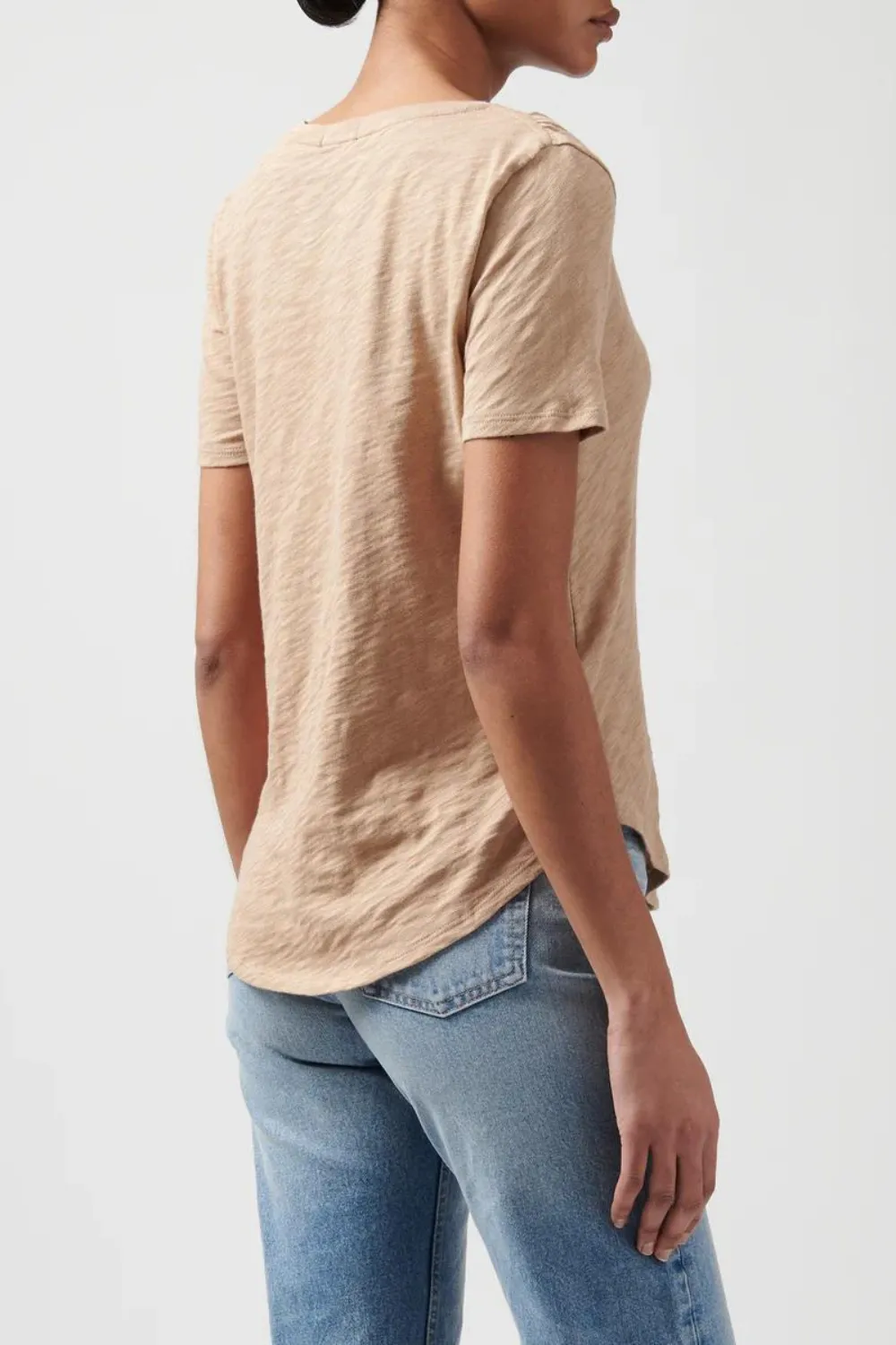 ATM Anthony Thomas Melillo Slub Jersey V-Neck Tee