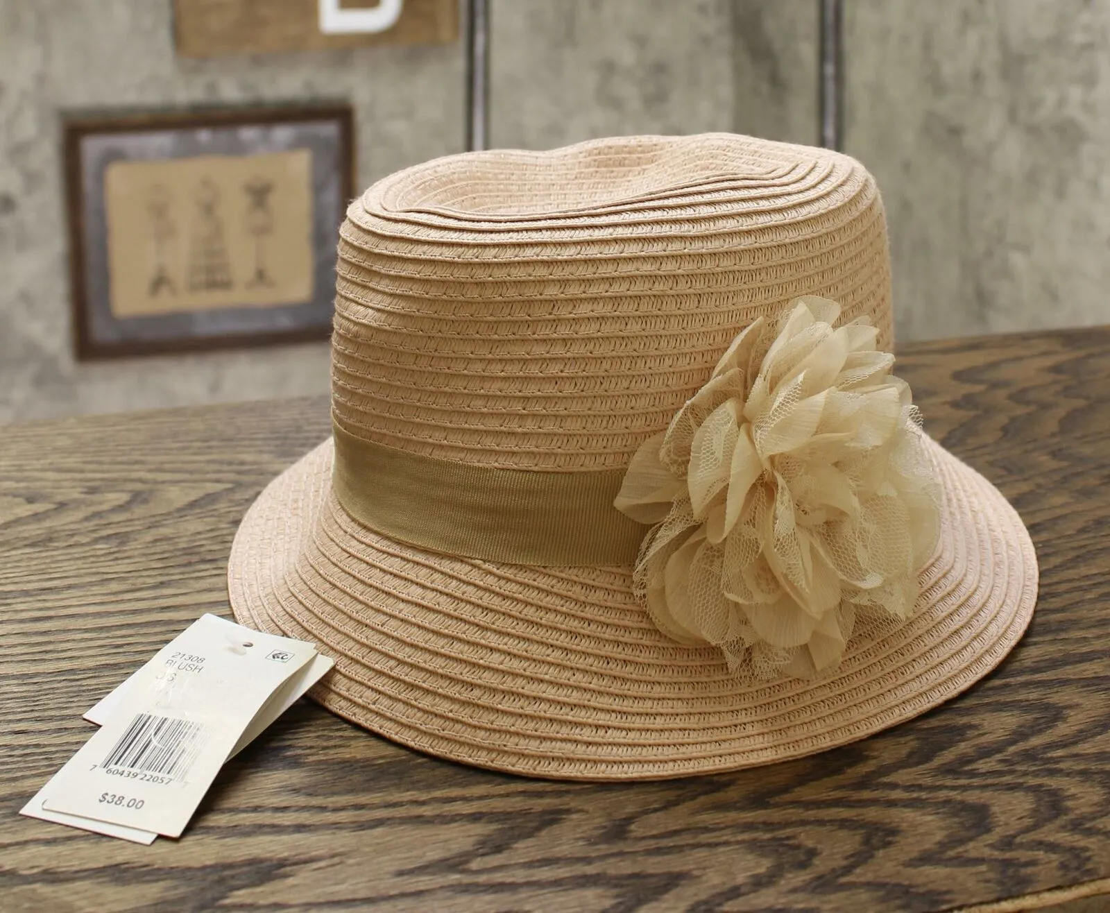 August Hats Women's Lace Flower Cloche Hat