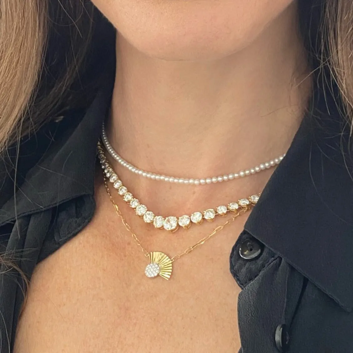 Aura Fan Necklace