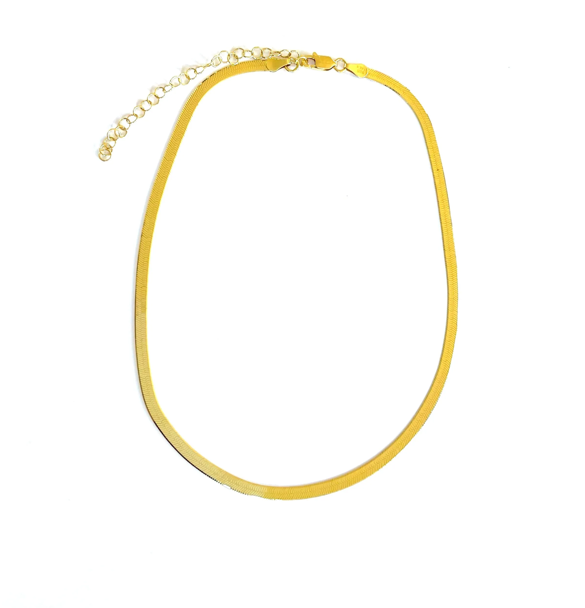 Auria Herringbone Chain Choker