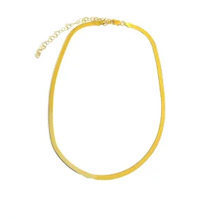 Auria Herringbone Chain Choker