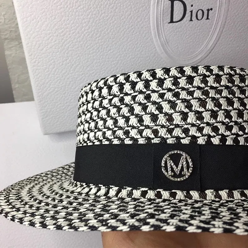 Aurora Black and White Hat