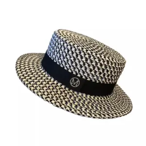 Aurora Black and White Hat