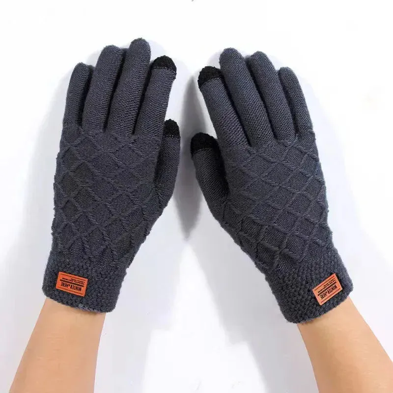 Autumn & Winter Wool Riding Gloves – Touchscreen Compatible