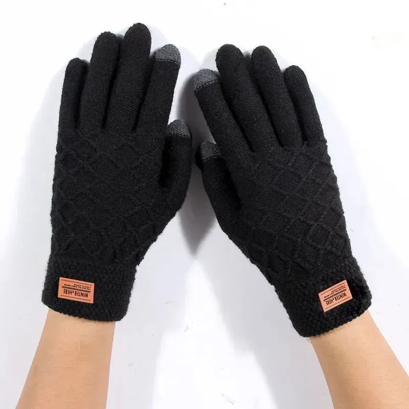Autumn & Winter Wool Riding Gloves – Touchscreen Compatible