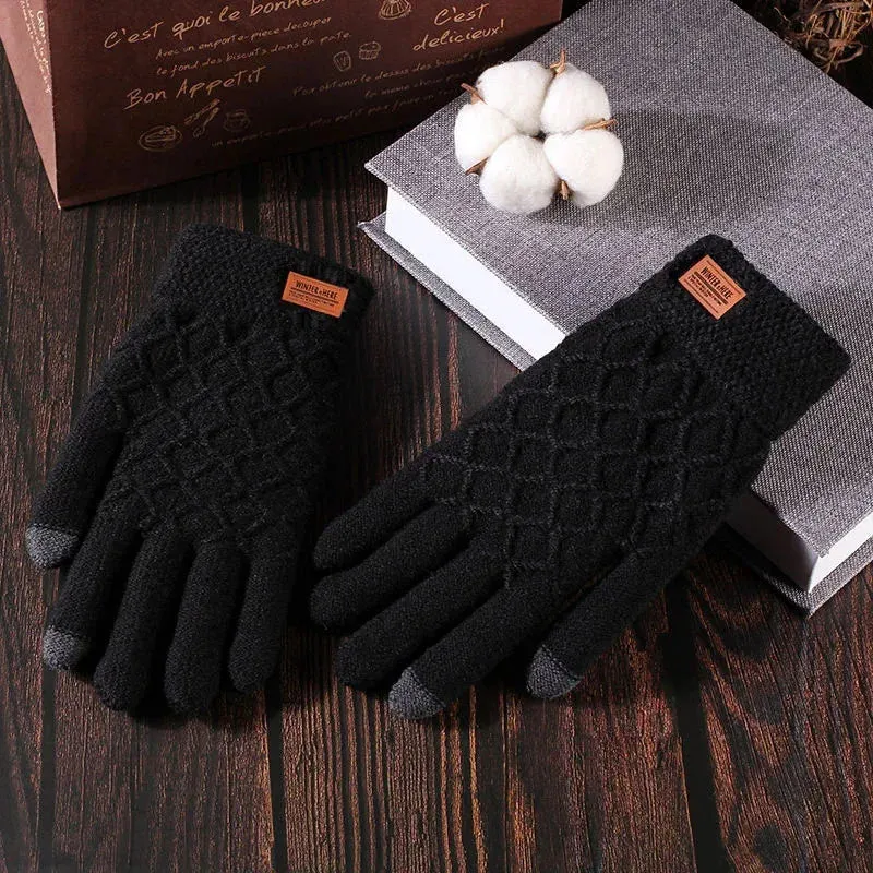 Autumn & Winter Wool Riding Gloves – Touchscreen Compatible