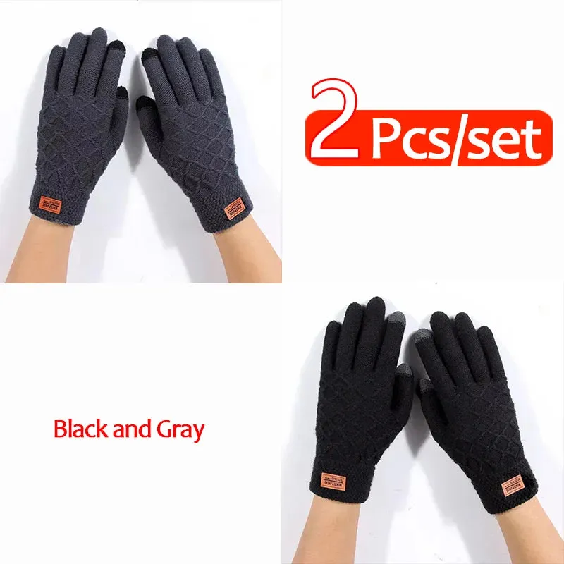 Autumn & Winter Wool Riding Gloves – Touchscreen Compatible
