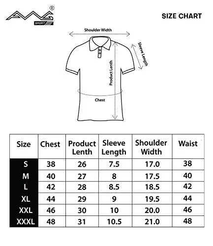 AWG ALL WEATHER GEAR Men's Regular Fit Cotton Polo T-Shirt ( Navy Melange , Small )