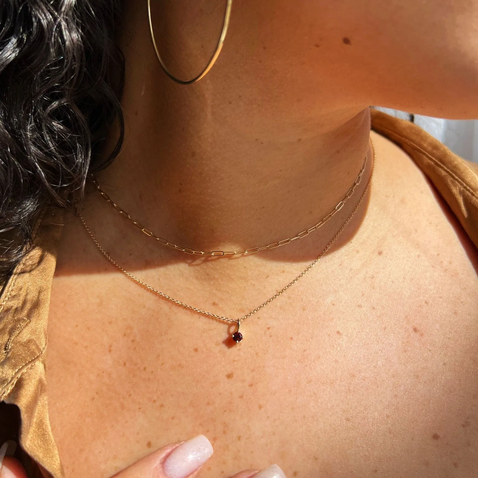 Baby Flat Link Chain Necklace