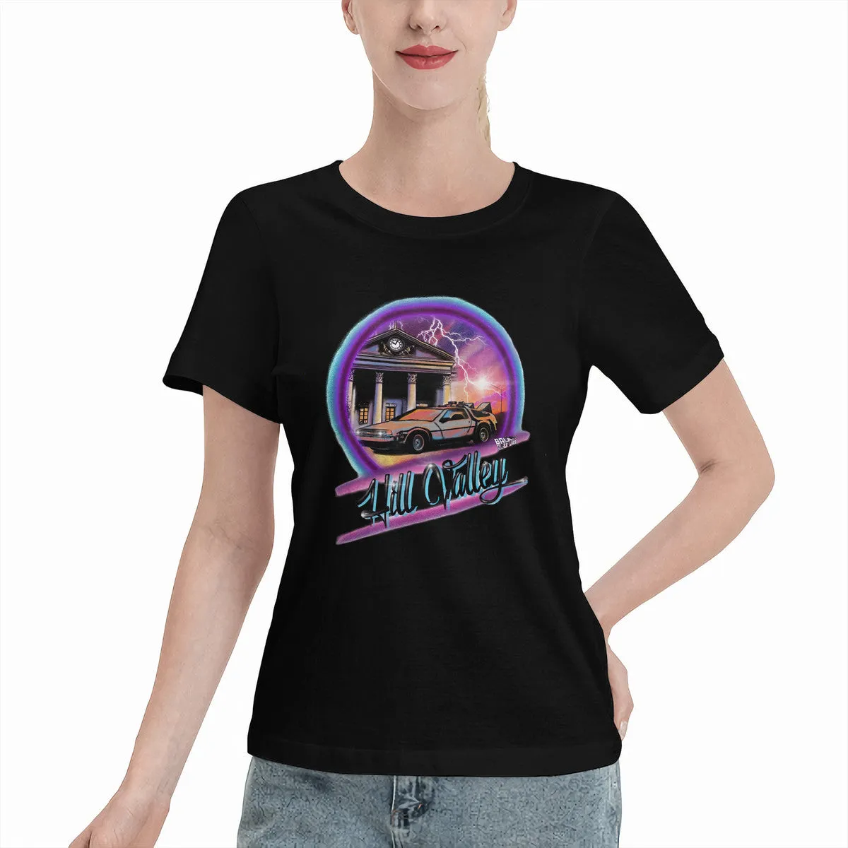 Back To the Future Airbrushed Women's T-Shirt