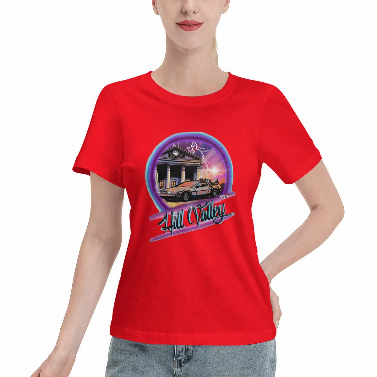 Back To the Future Airbrushed Women's T-Shirt
