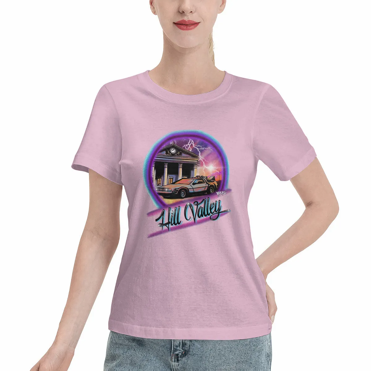 Back To the Future Airbrushed Women's T-Shirt