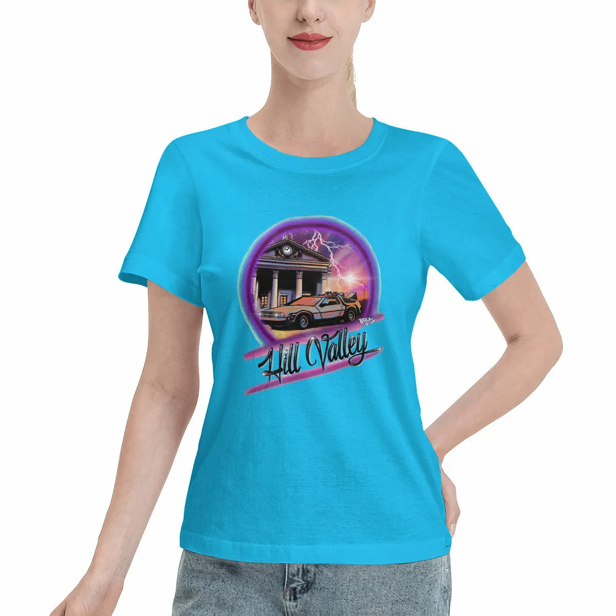 Back To the Future Airbrushed Women's T-Shirt