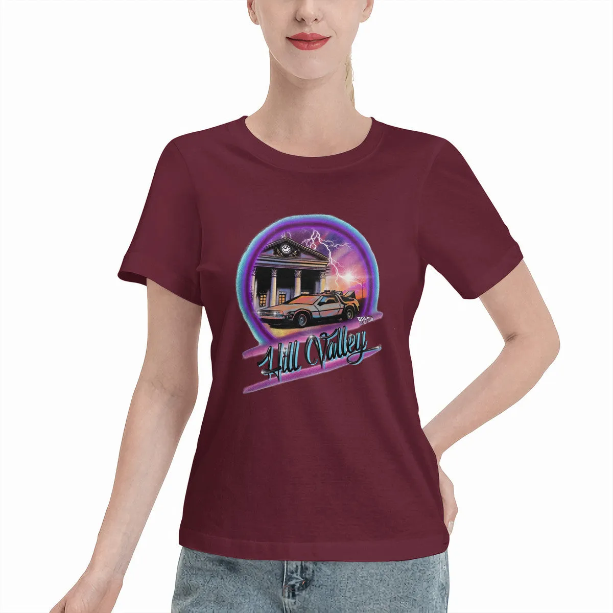 Back To the Future Airbrushed Women's T-Shirt