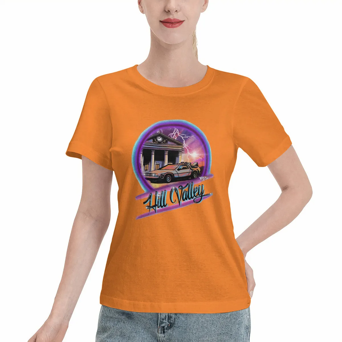 Back To the Future Airbrushed Women's T-Shirt