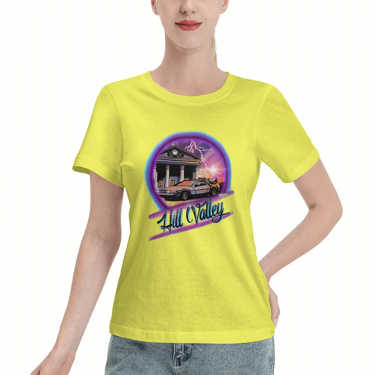Back To the Future Airbrushed Women's T-Shirt