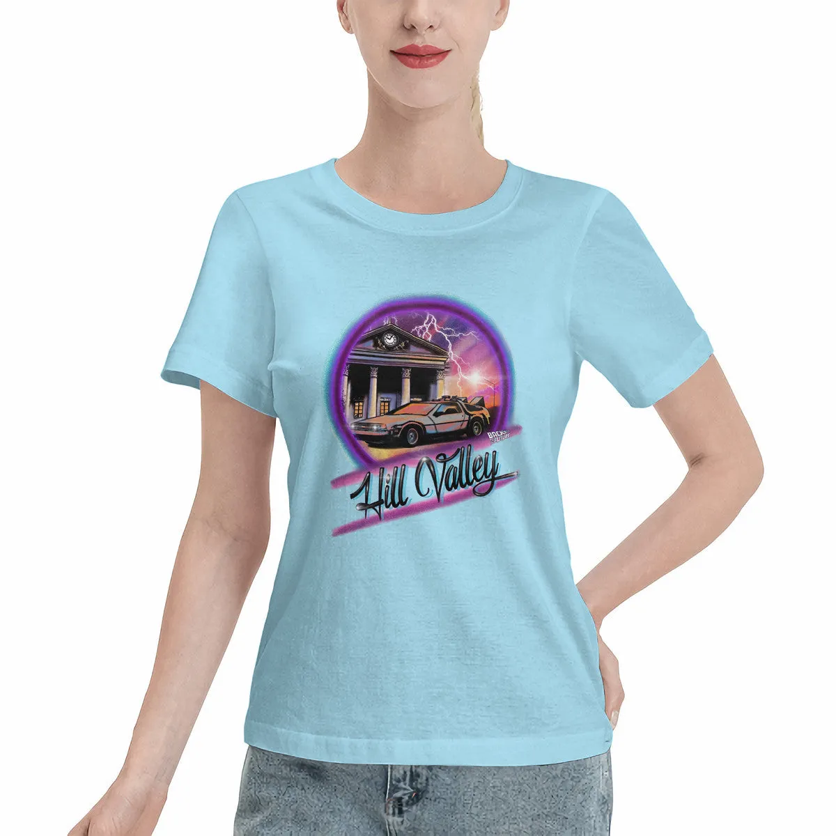 Back To the Future Airbrushed Women's T-Shirt