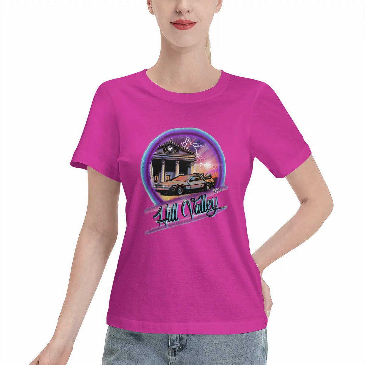 Back To the Future Airbrushed Women's T-Shirt