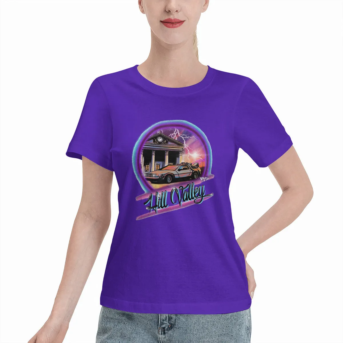 Back To the Future Airbrushed Women's T-Shirt