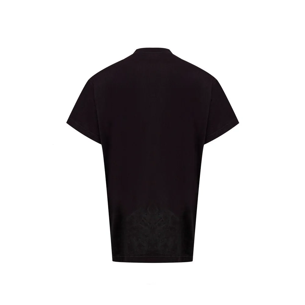 Balenciaga Black Cotton T-Shirt