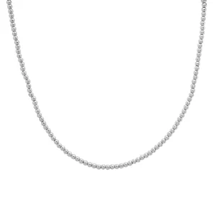 BALL CHOKER NECKLACE, SILVER