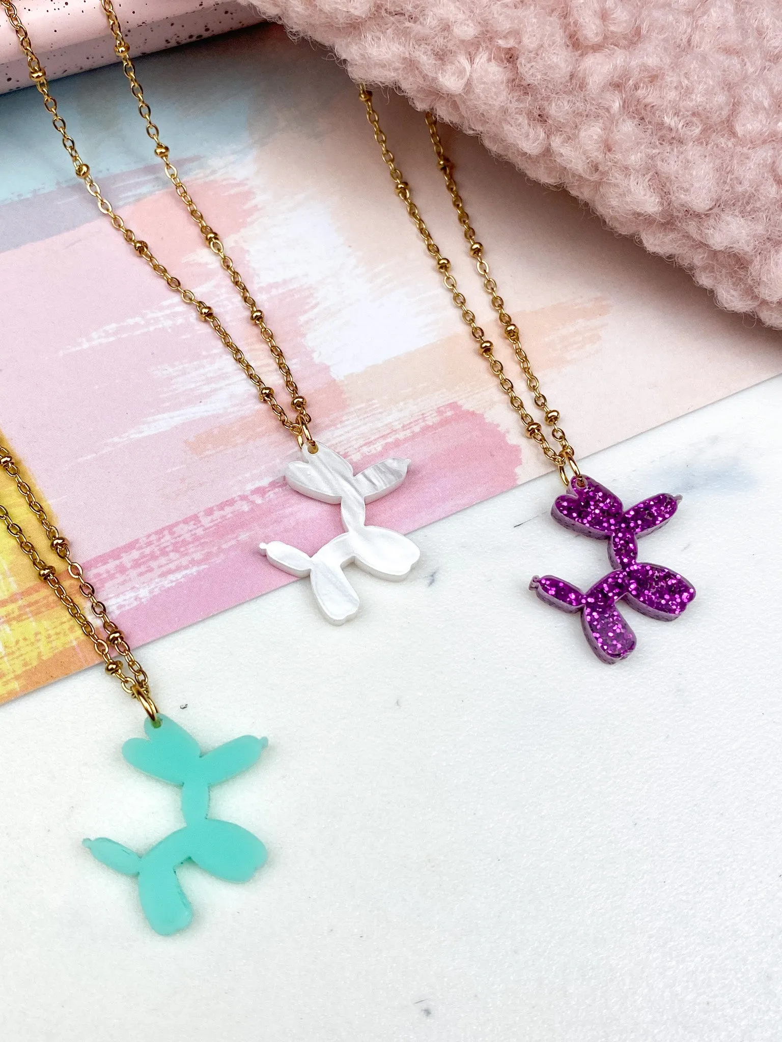 Balloon Dog Necklaces