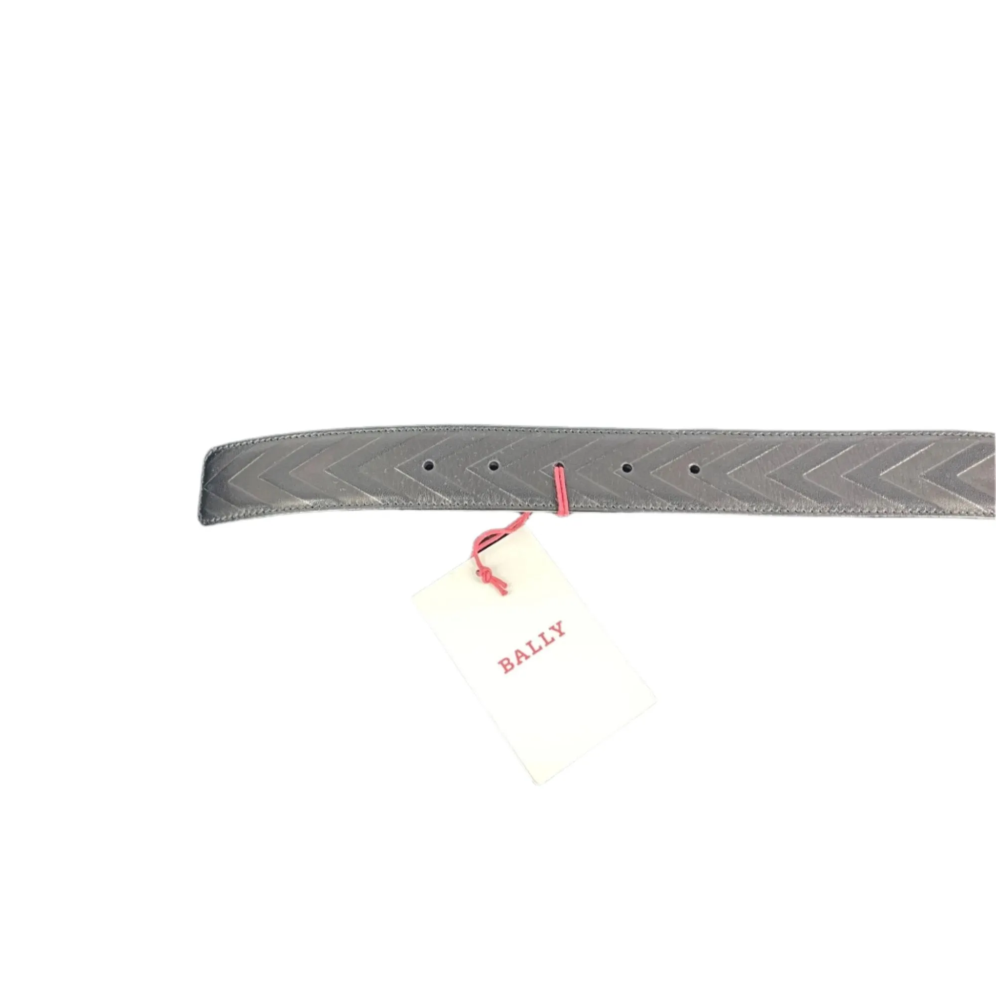 Bally Mens Grant Black Leather Adjustable/Reversible Belt