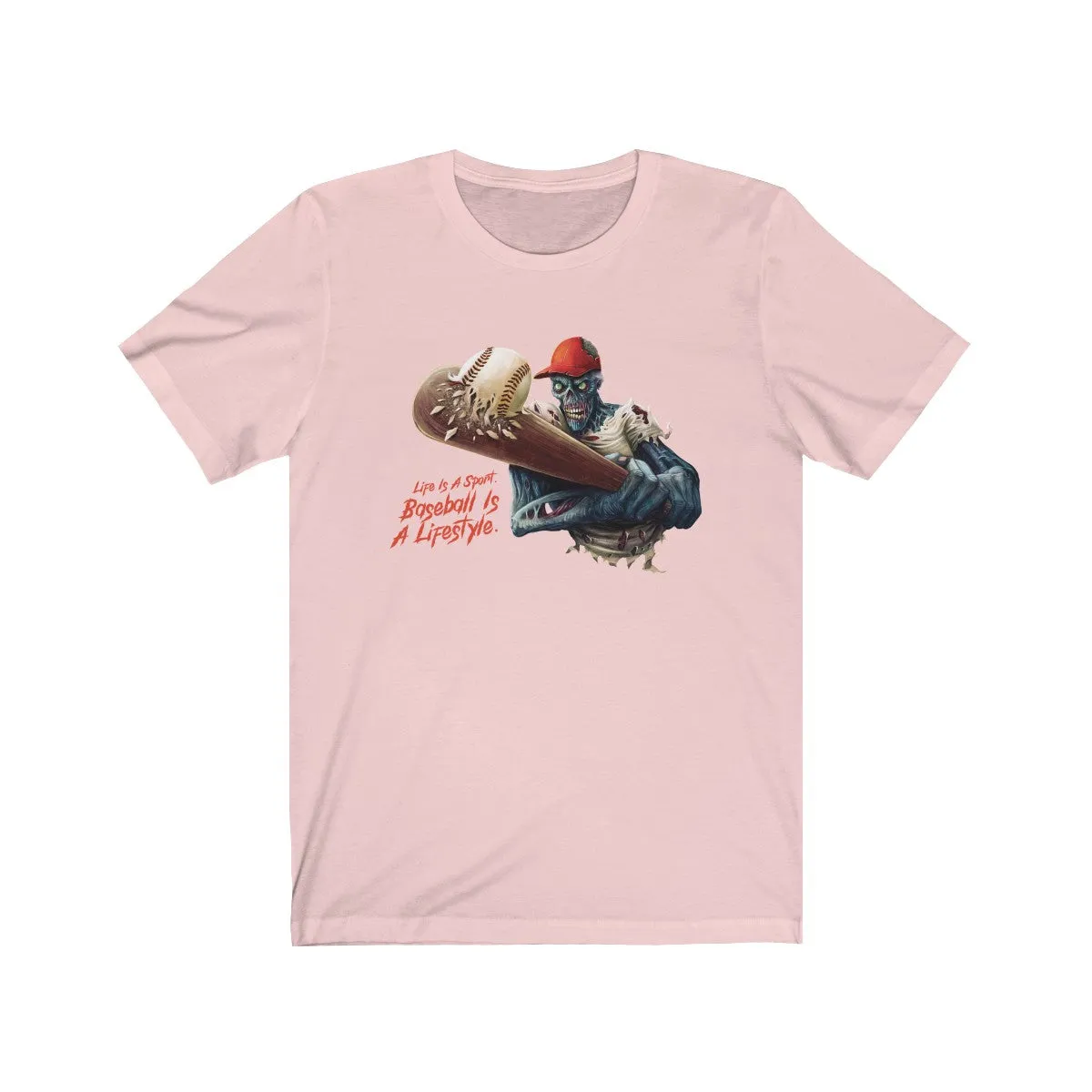 Baseball Zombie Short Sleeve Graphic Premium T-Shirt