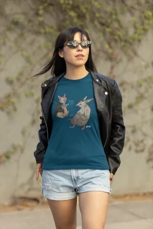 Basic Goblins Unisex Jersey Short Sleeve Tee - Designed by Sadie Rothenberg (Teal)