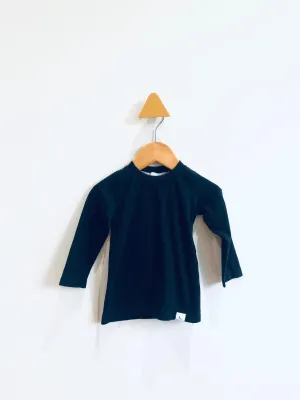 Basic Long Sleeve Top - Black // 1-2Y