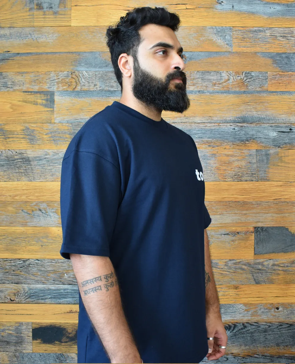 Basic Printed Drop Shoulder T-shirt - WAREHOUSE SALE