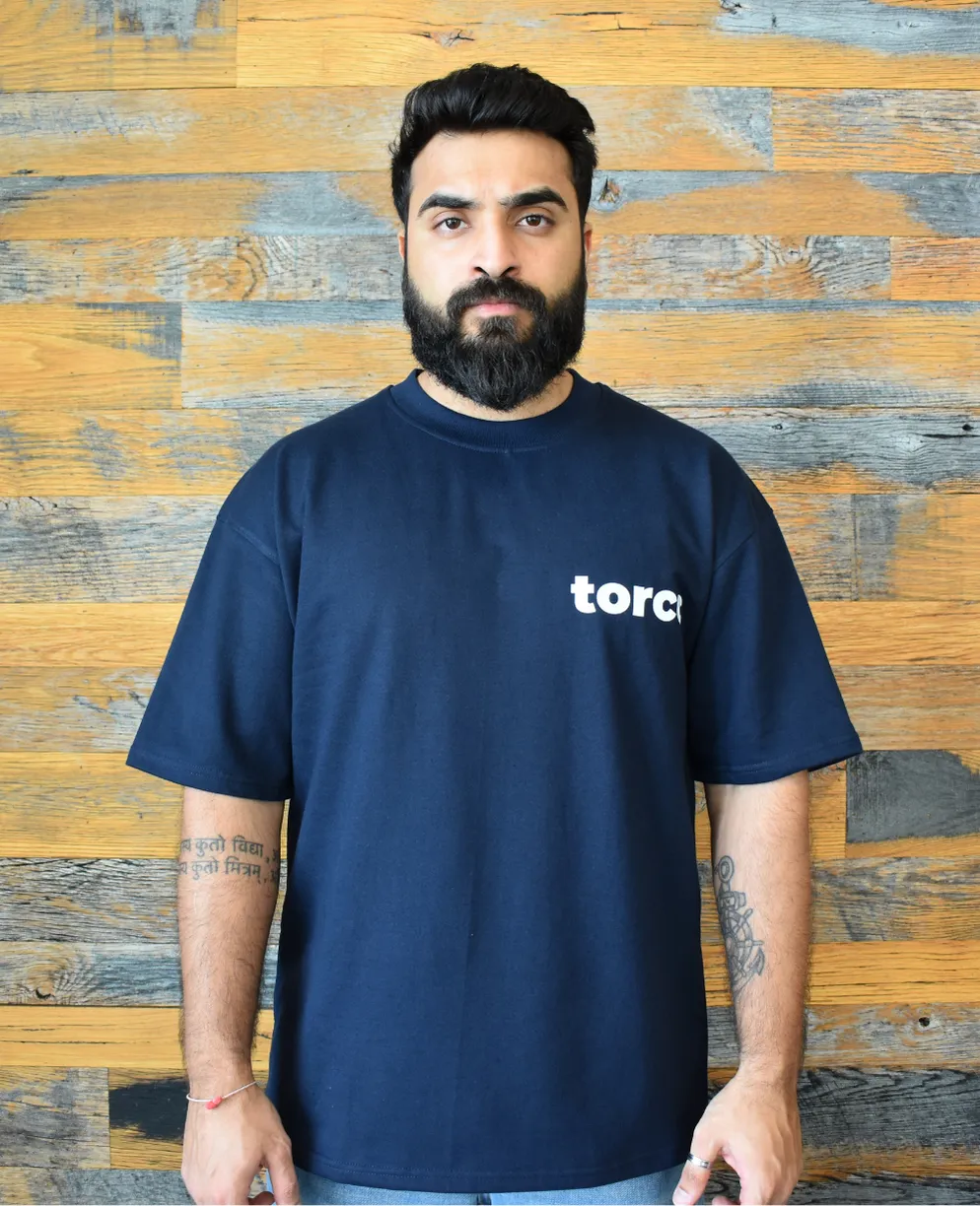 Basic Printed Drop Shoulder T-shirt - WAREHOUSE SALE