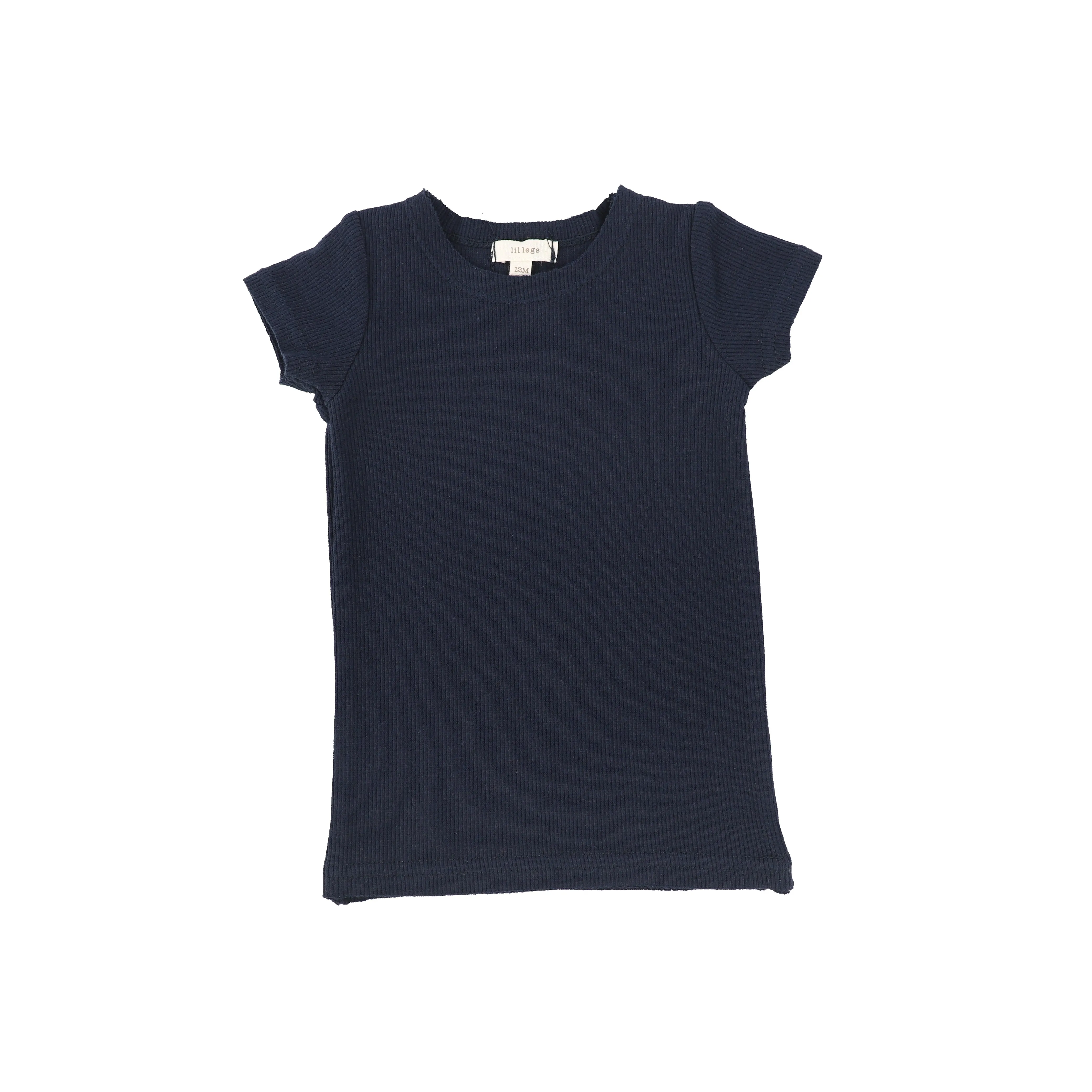 Basic Ribbed Short Sleeve Tee