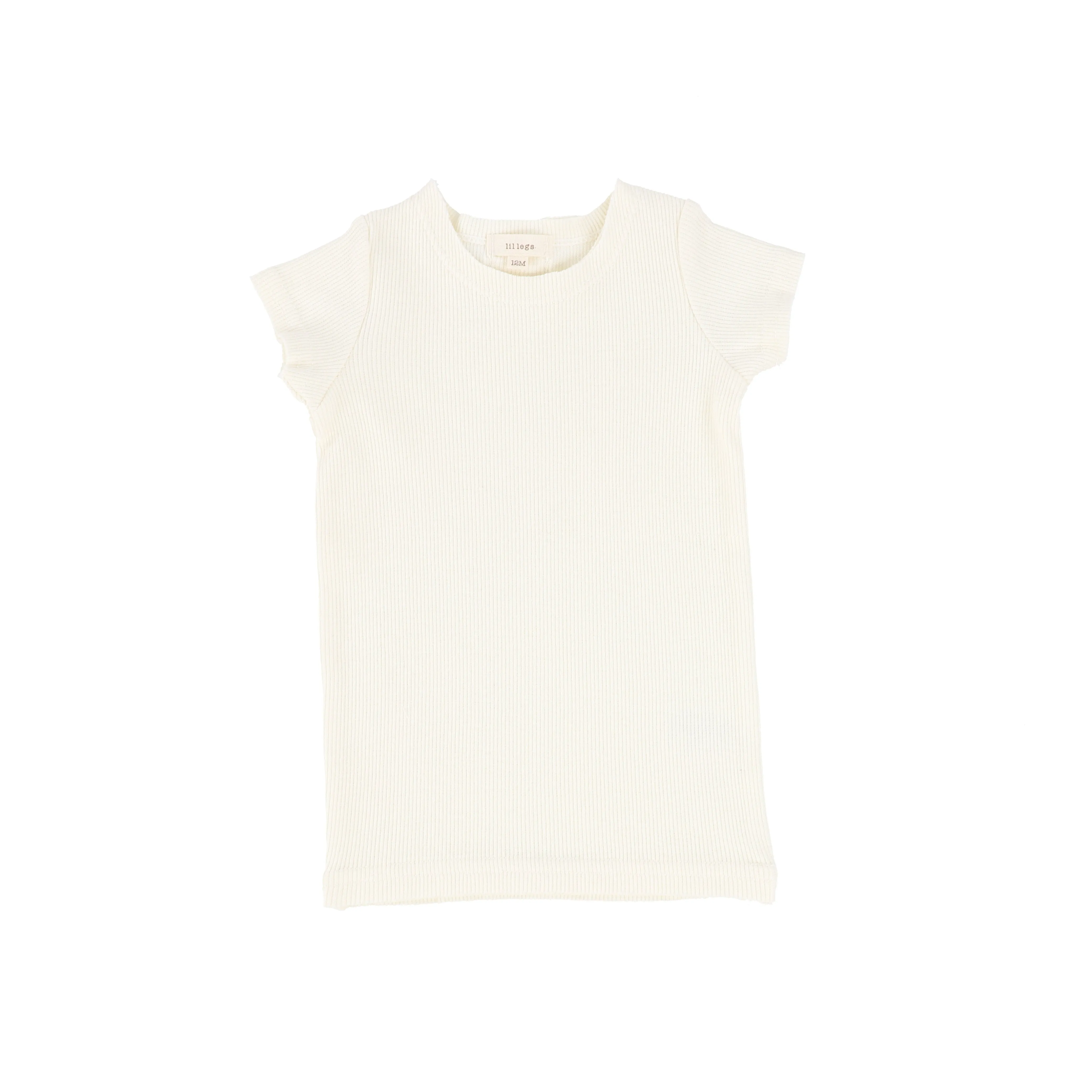 Basic Ribbed Short Sleeve Tee