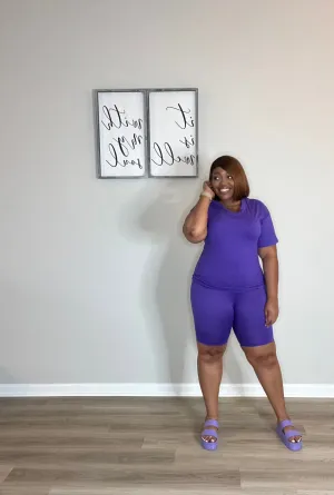 Basic Short Set (V-neck)