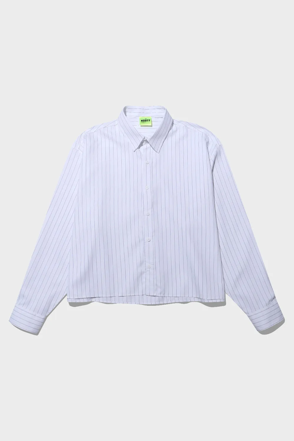 Basic Striped Crop Shirts