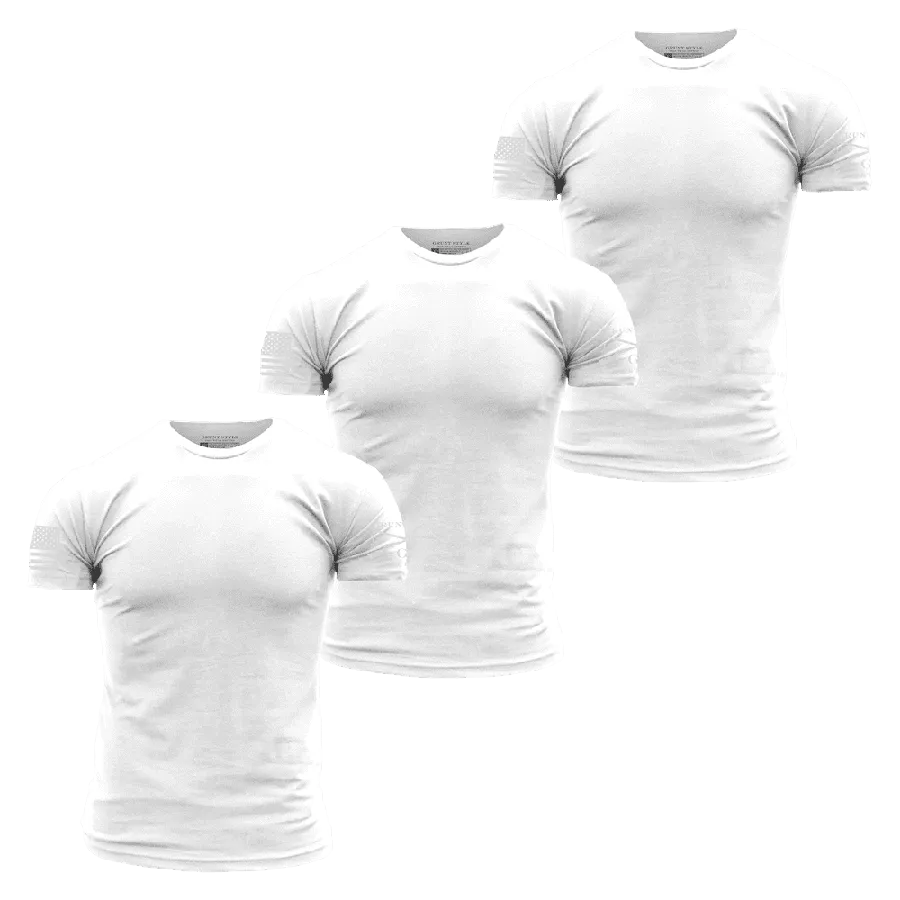 Basic T-Shirts - White - 3 Pack