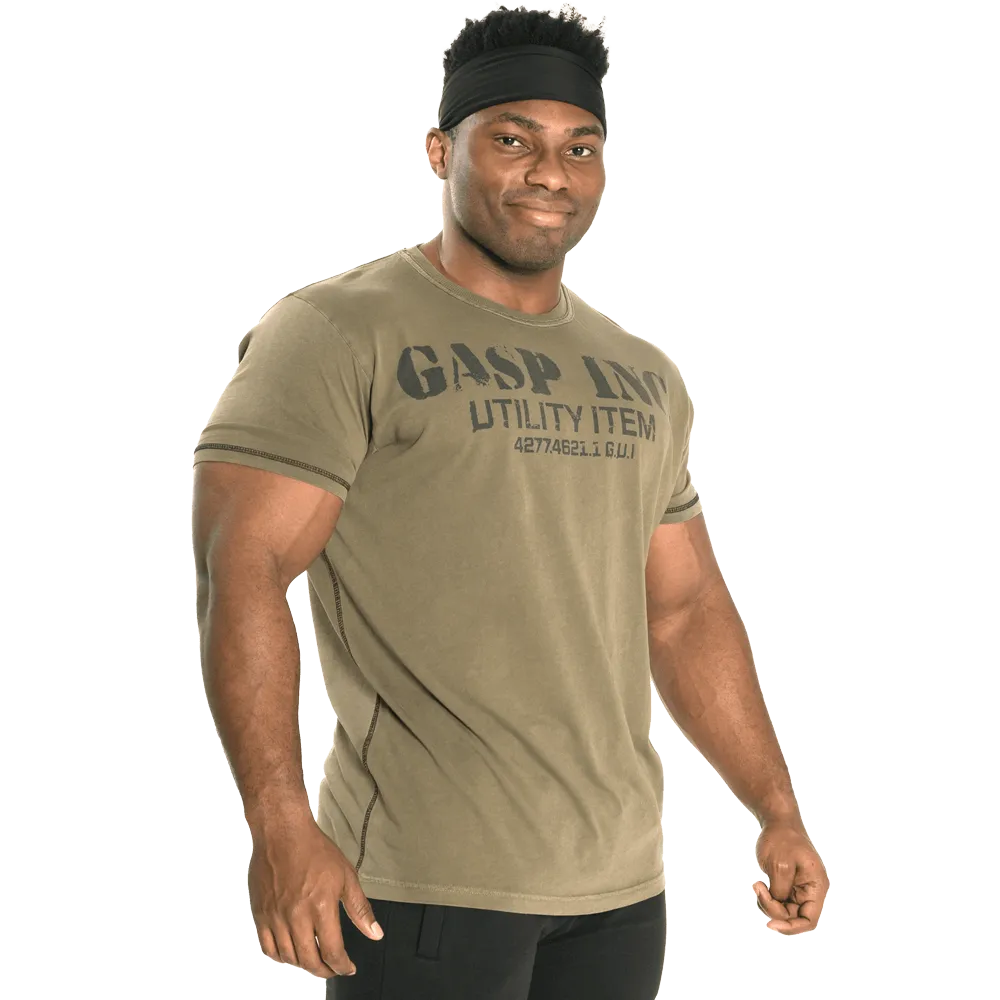 Basic Utility Tee - Washed Green