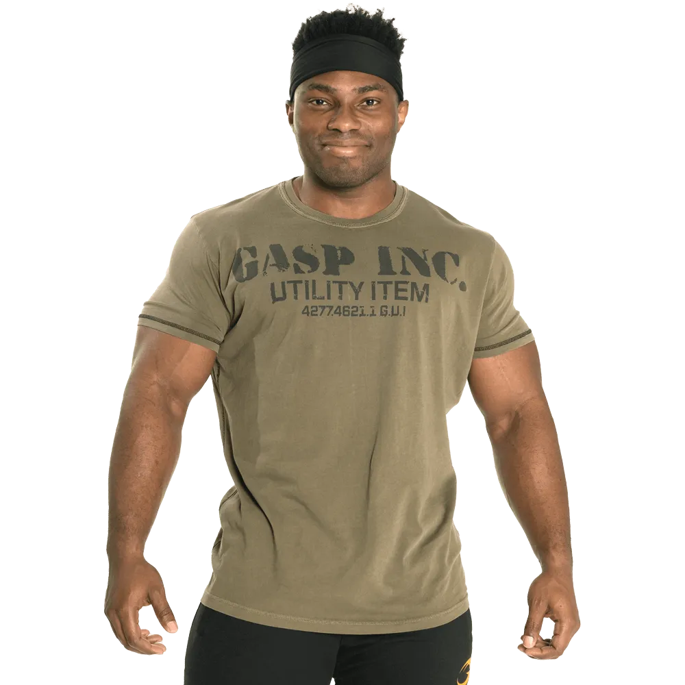 Basic Utility Tee - Washed Green