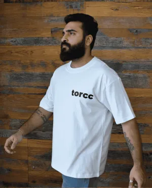 Basic White Drop Shoulder T-shirt - WAREHOUSE SALE