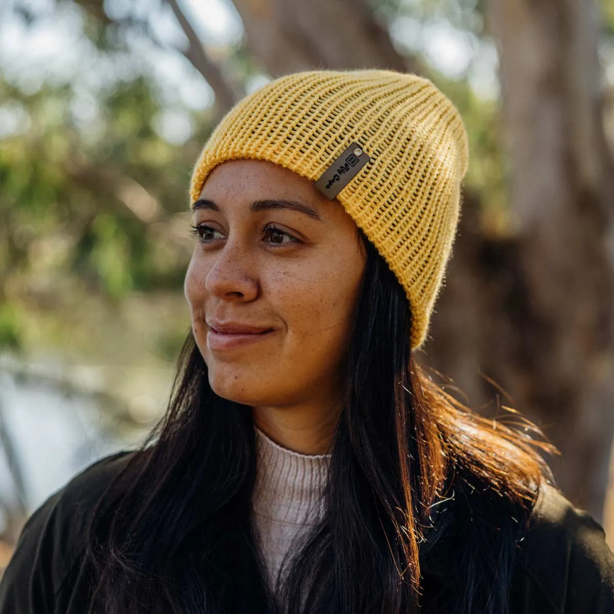 Beanie - Blue and Yellow Reversible (Final sale)